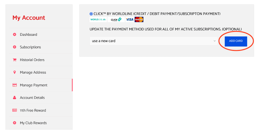 Changing and Managing Payments