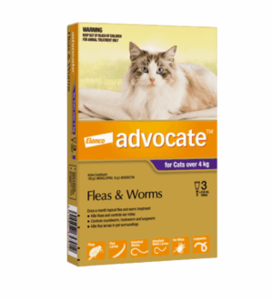 Advocate™ Flea & Worm Treatment for Cats Over 4kg, 3 Pack