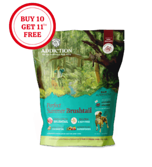 Addiction Perfect Summer Brushtail, Sensitive Care, Novel Protein Raw Alternative Dog Food