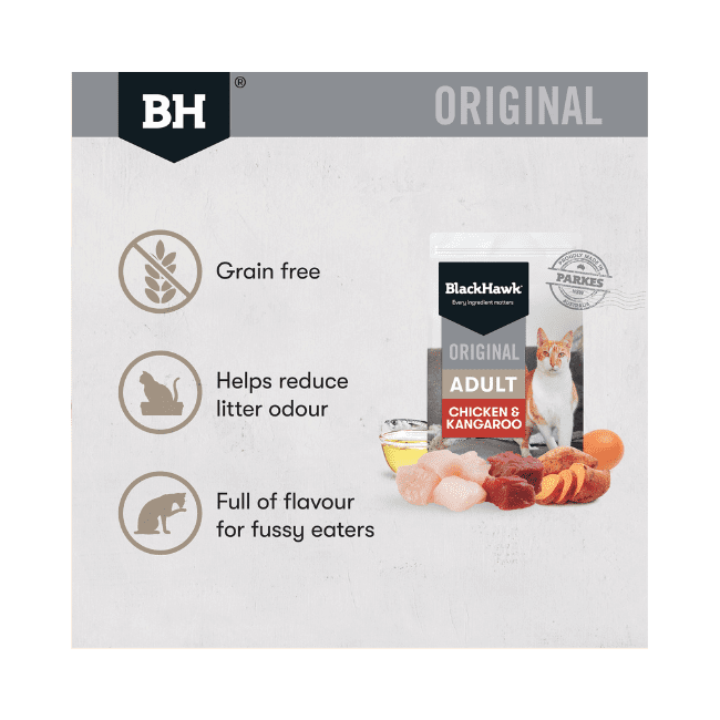 Black Hawk Original Cat Chicken and Kangaroo Dry Food - Image 3