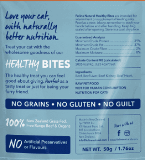 Feline Natural Beef Healthy Bites