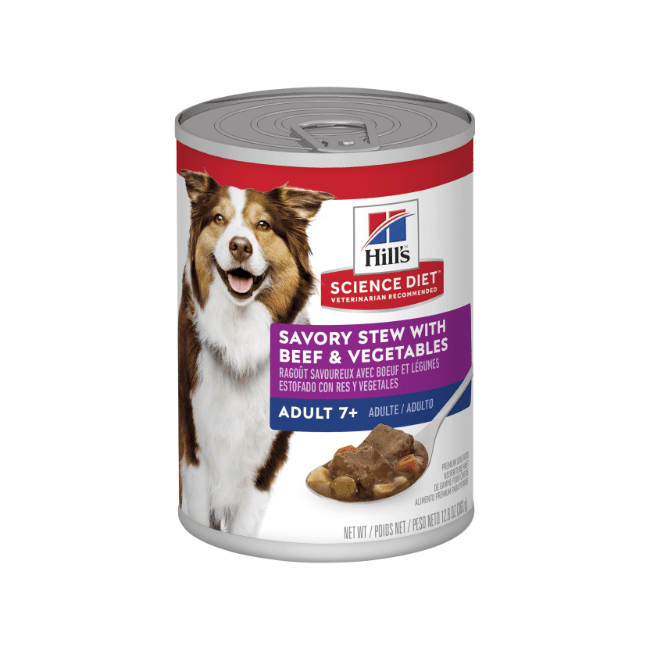 Hill's Science Diet Adult 7+ Savoury Stew Beef & Vegetables Wet Dog Food