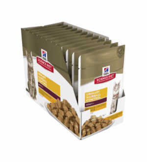 Hill's Science Diet Adult Urinary Hairball Control Chicken Chunks in Gravy Wet Cat Food