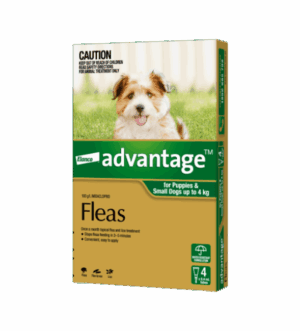 Advantage™ Flea Treatment for Puppies & Small Dogs Up to 4kg, 4 Pack