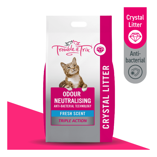 Trouble & Trix Natural Antibacterial Crystal Cat Litter