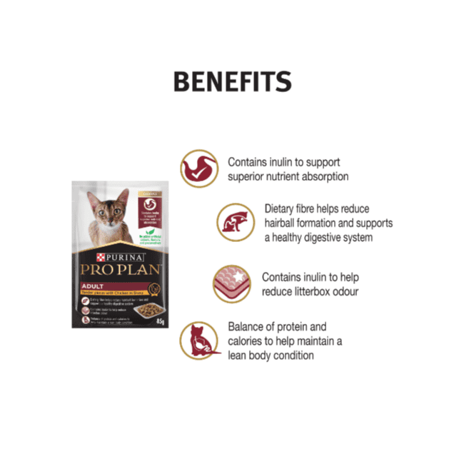 Pro Plan Adult Wet Cat Chicken in Gravy - Image 3