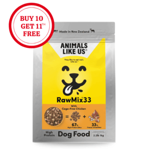 Animals Like Us RawMix33 with New Zealand Cage-Free Chicken