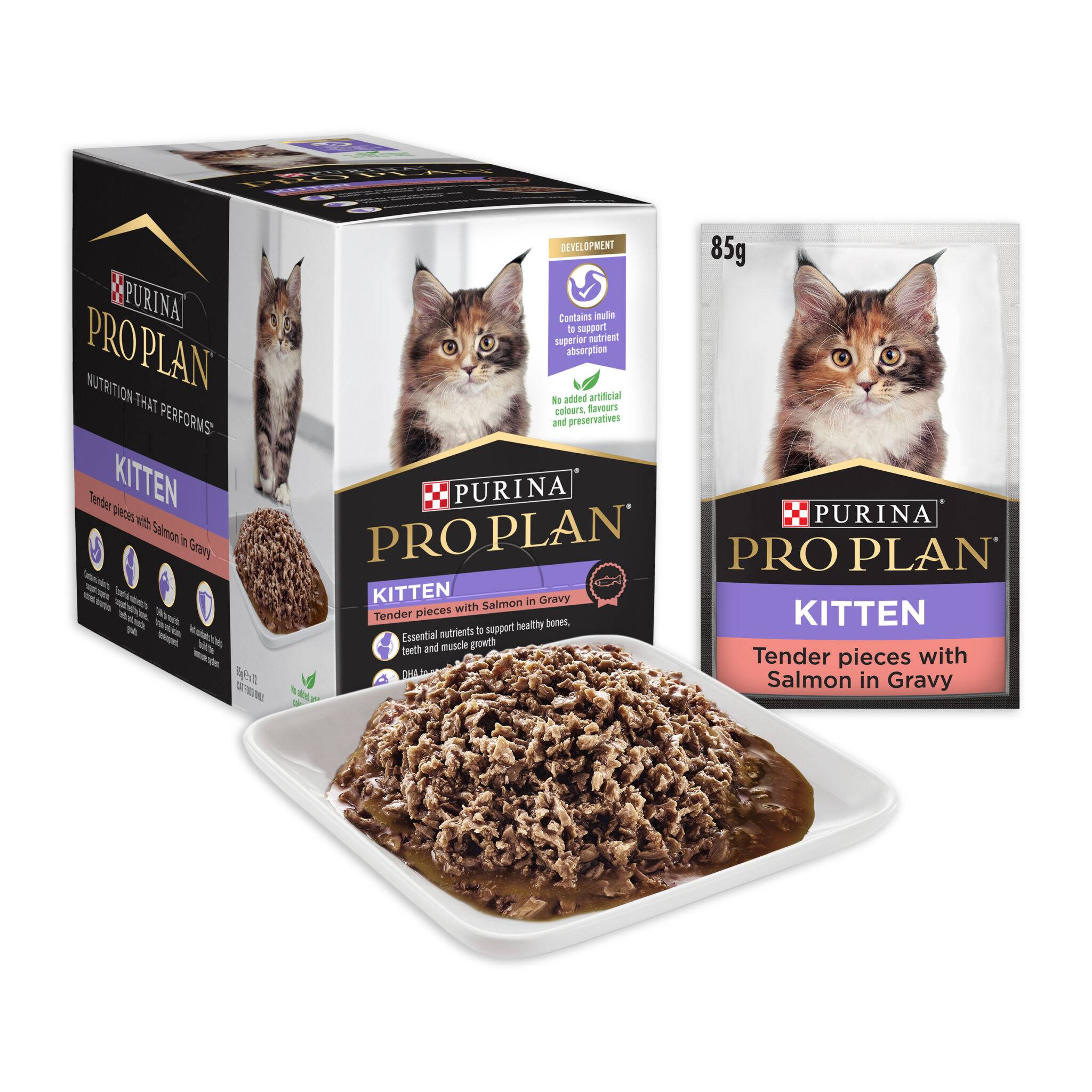 Pro Plan Kitten Salmon in Gravy Wet Food - Image 2