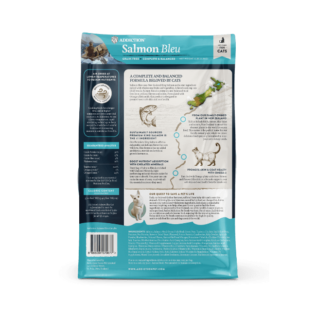 Addiction Salmon Bleu Cat, Complete & Balanced, Skin & Coat Dry Cat Food - Image 2