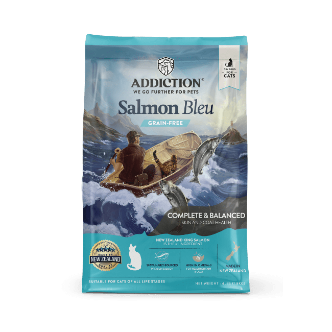 Addiction Salmon Bleu Cat, Complete & Balanced, Skin & Coat Dry Cat Food