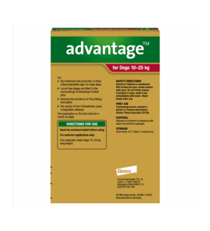 Advantage™ Flea Treatment for Dogs 10kg - 25kg, 4 Pack