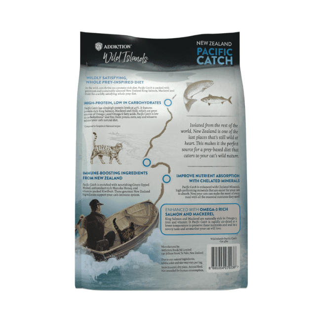 Addiction Wild Islands Ultrahigh Protein Pacific Catch Salmon, Mackerel & Hoki Dry Cat Food - Image 2