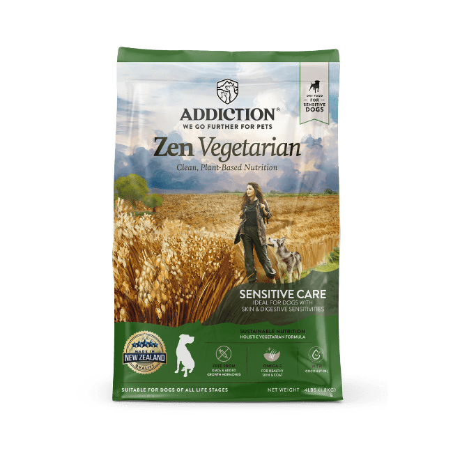 Addiction Zen Vegetarian Zen, Sensitive Care, Plant-Based Dry Dog Food