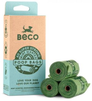 Beco Degradable Mint Scented 60 Poo Bags